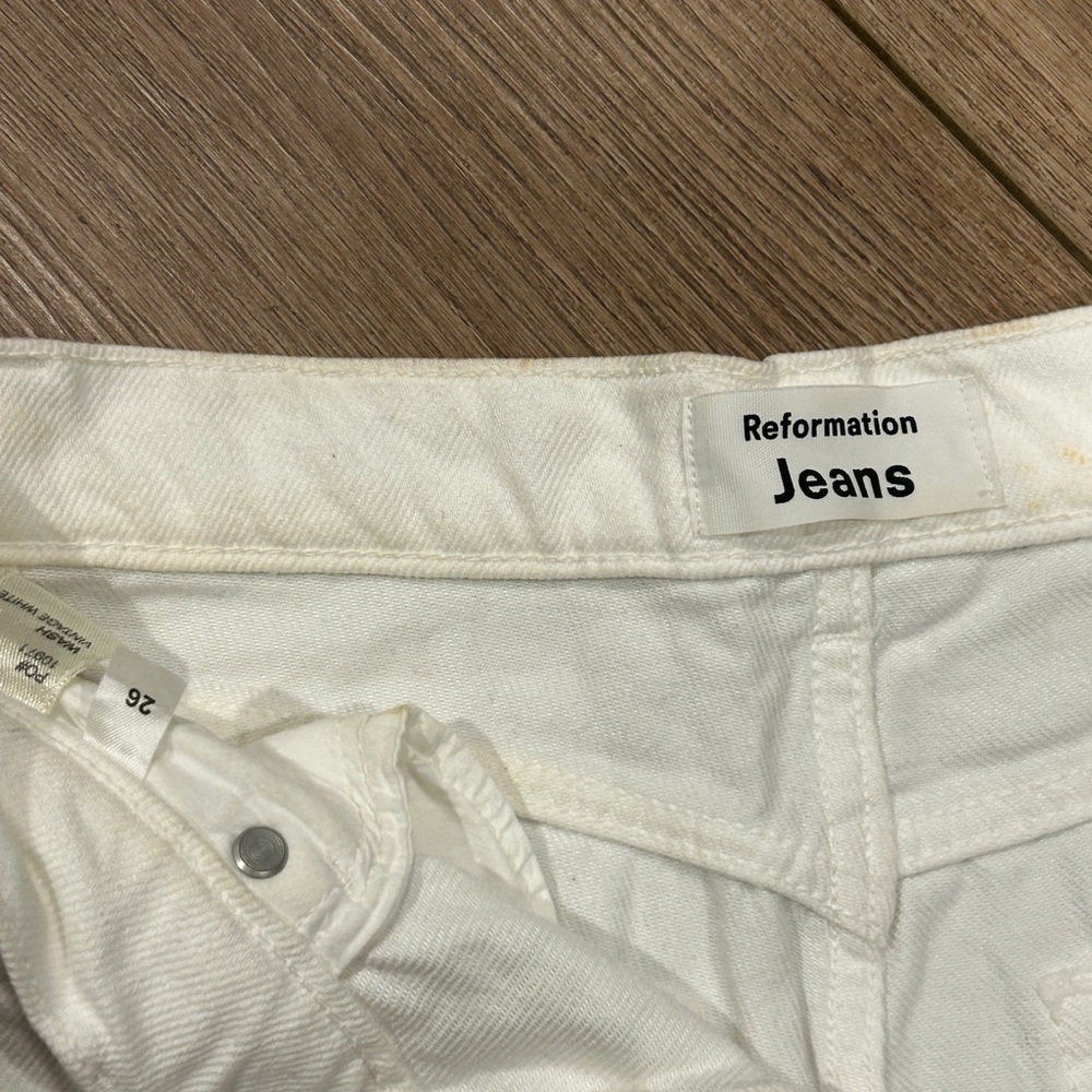 Reformation Camille ROWE straight Jeans size 26 - Picture 4 of 4